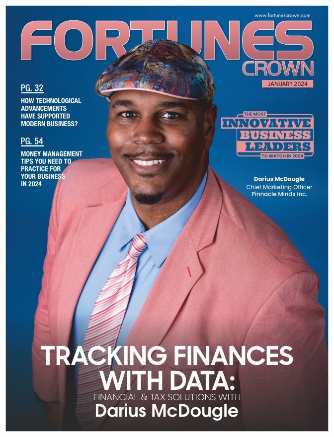 Fortunes Crown January 2024 cover, The Most Innovative Business Leaders to Watch in 2024, featuring Darius McDougle